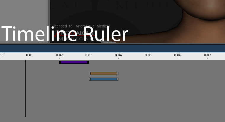 This screenshot shows the timeline ruler on the animation timeline.